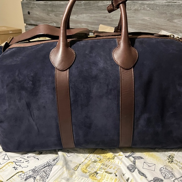 Polo Ralph Lauren suede leather duffle weekender - Picture 6 of 6